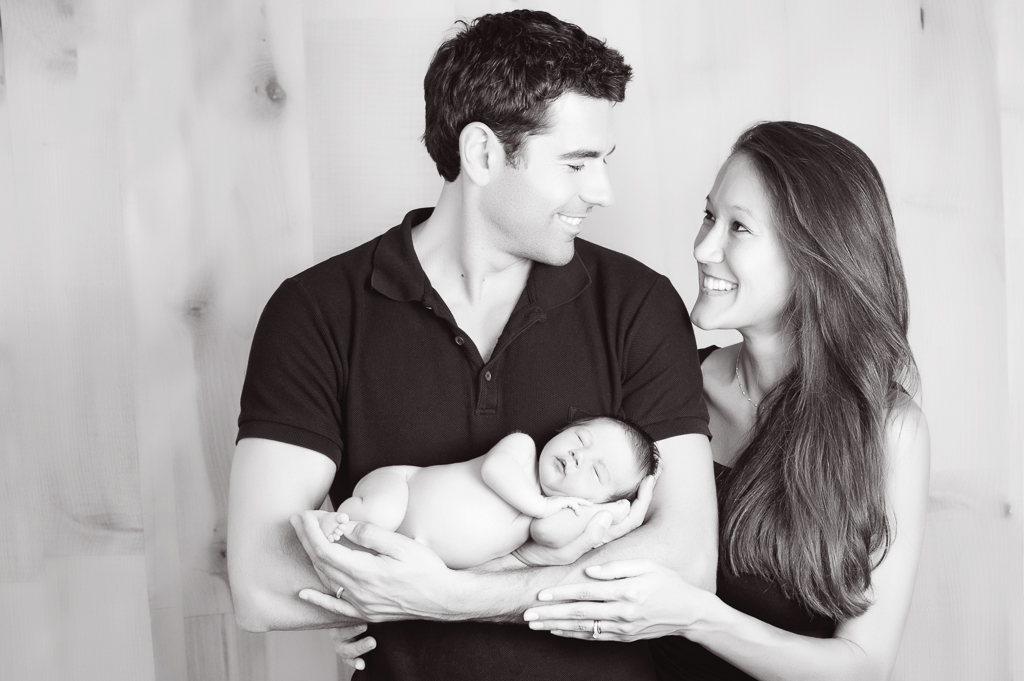 mom and dad with baby